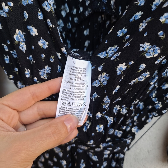 Madewell | Ruffle-Sleeve Tie-Waist Jumpsuit in Baby's Breath Size XS Style AF156 - Picture 14 of 14